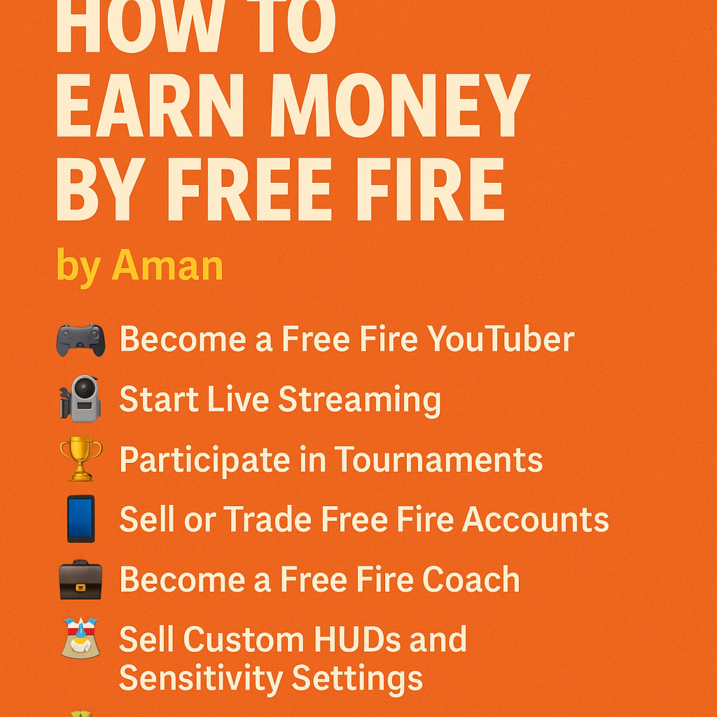 How to Earn Money by Playing Free Fire – The Ultimate Guide by Aman 🎮